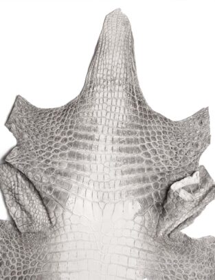 Da cá sấu Crocodile Niloticus Henglong màu Himalaya natural Gr4/ size 40