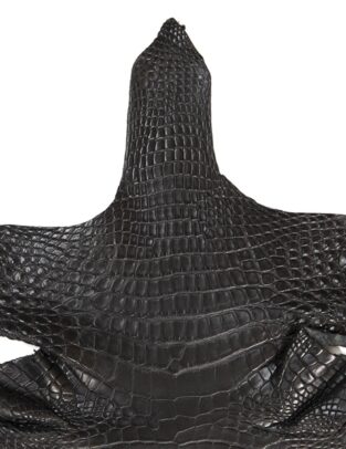 Da cá sấu Alligator Henglong Đen A/F1 Gr4/ Size 32cm